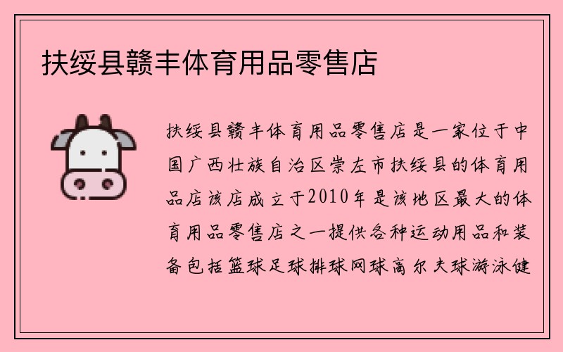 扶绥县赣丰体育用品零售店