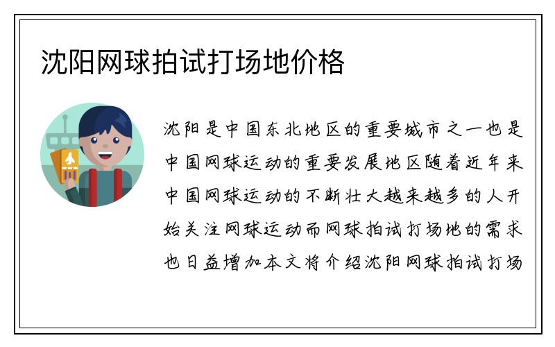 沈阳网球拍试打场地价格